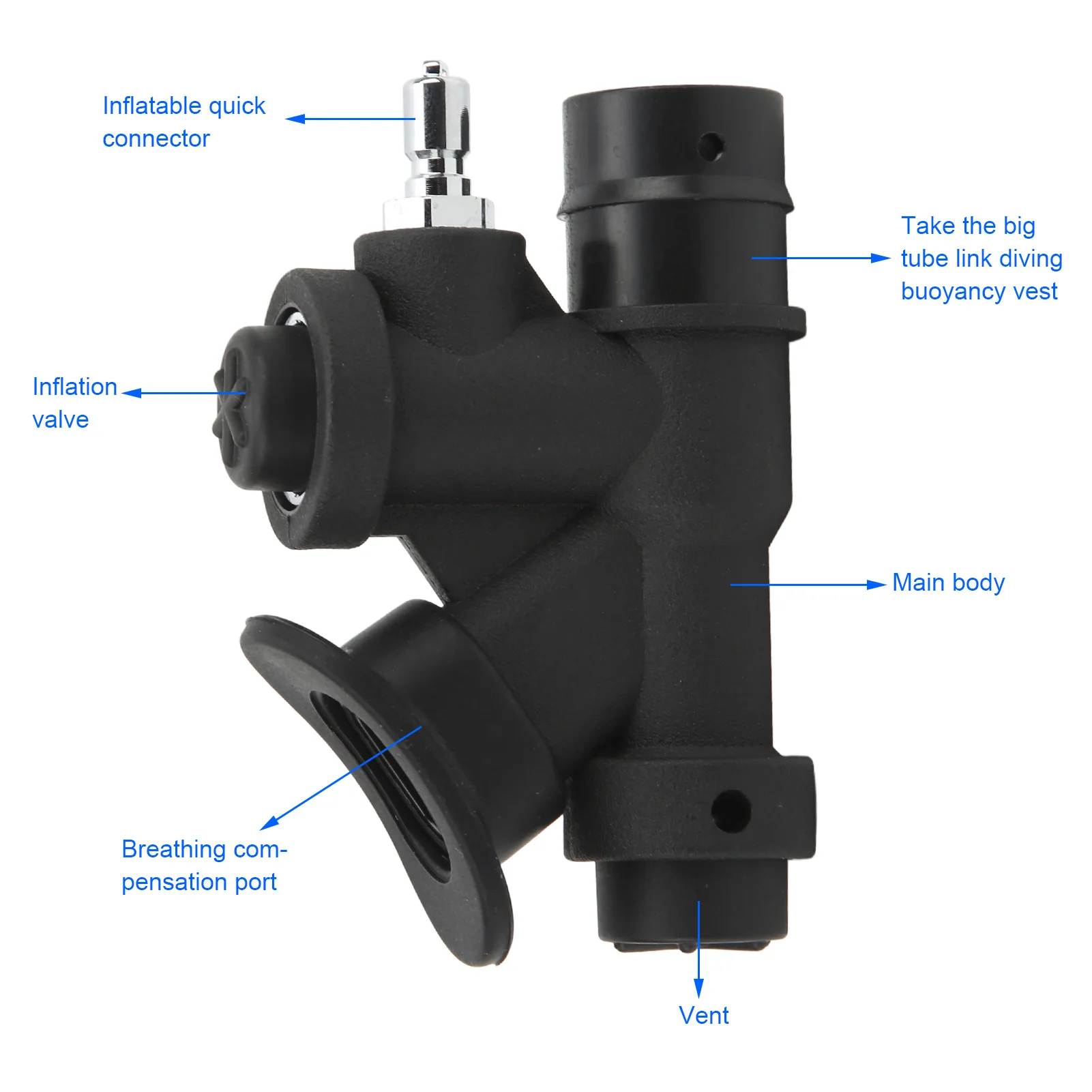 Универсальный Предохранительный Клапан Под Углом 45 Градусов Для Дайвинга Oral Power