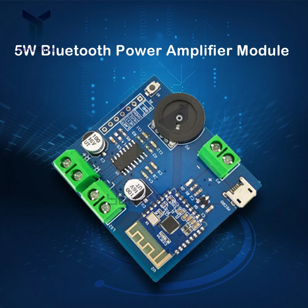 

Bluetooth 4.2 модуль усилителя мощности звука, качество звука без потерь, двухканальная плата стерео усилителя с низким энергопотреблением 5WX2