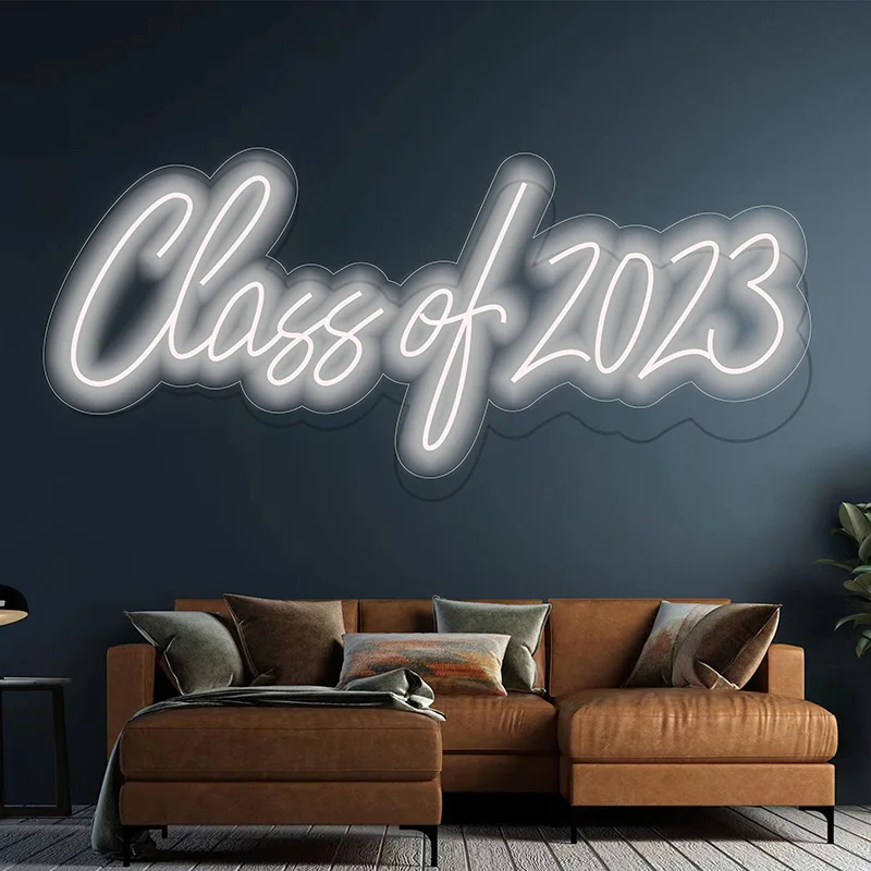 

Custom Neon Sign Class of 2023 Neon Signs for Graduation Party Wedding Night Light Congrats Wall Art Decor Led Lights