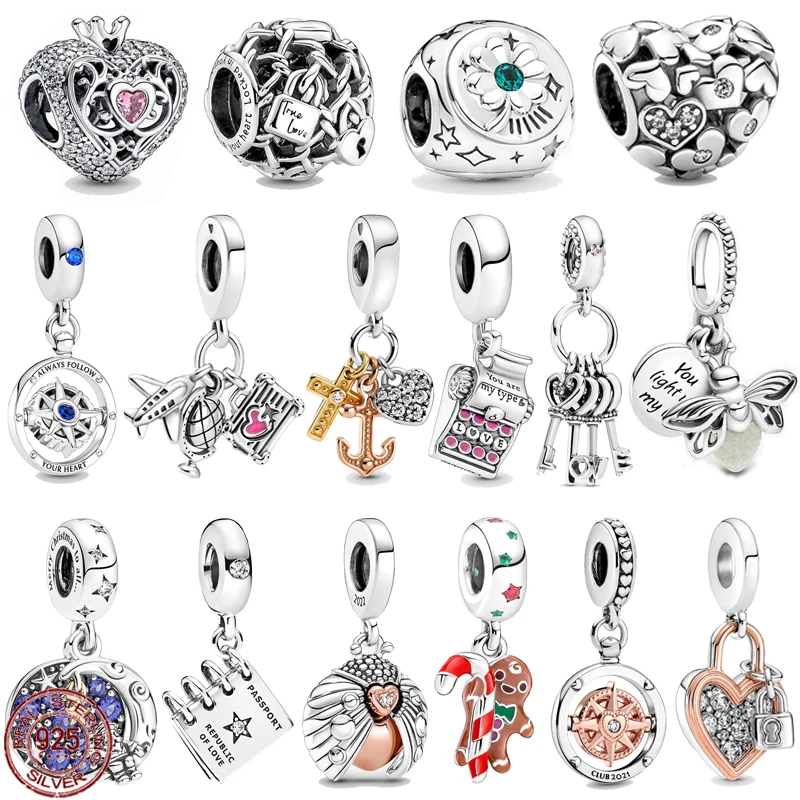 

Gloednieuwe Anker Lieveheersbeestje Vliegtuig Charm Kralen 925 Sterling Zilver Charm Kralen fit Originele Pandora Armbanden DIY