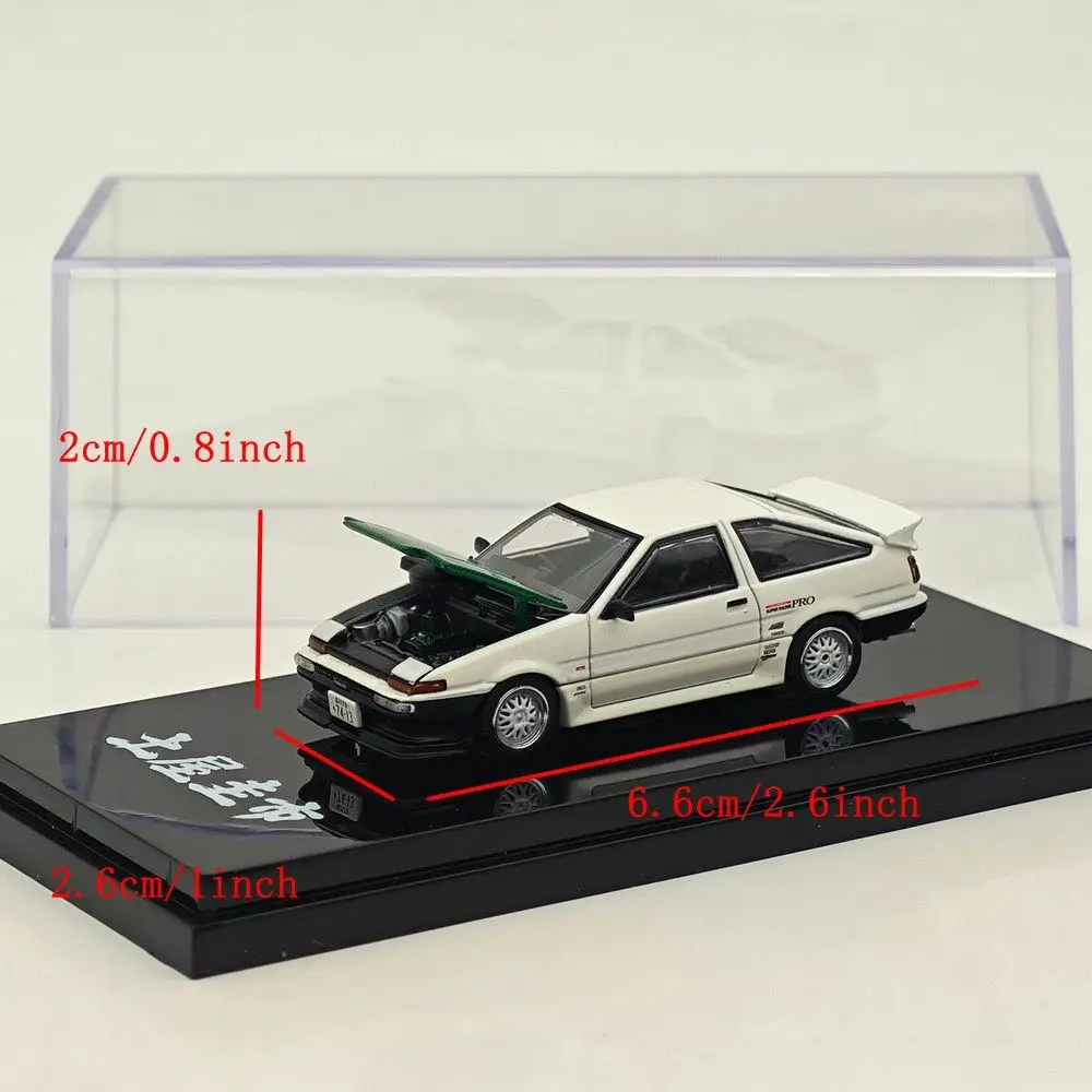 Фото Коллекционная модель автомобиля Hobby HJ64 1/64 для Sprinter Trueno (AE86) Dori Dori Mesh Wheel Drift King HJ646052BDK, литая под давлением, миниатюрная коллекционная модель №5