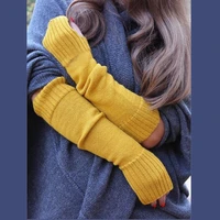 brand new womens arm warmers japanese knit kawaii fingerless gloves ankle wrist sleeves harajuku girls anime gloves