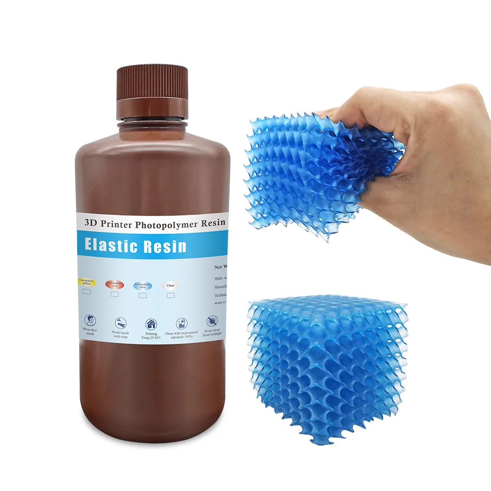 

JAMGHE 200% относительное удлинение при разрыве высокой точности принты отверждаемый эластичная смола для ЖК-дисплей 3d принтер