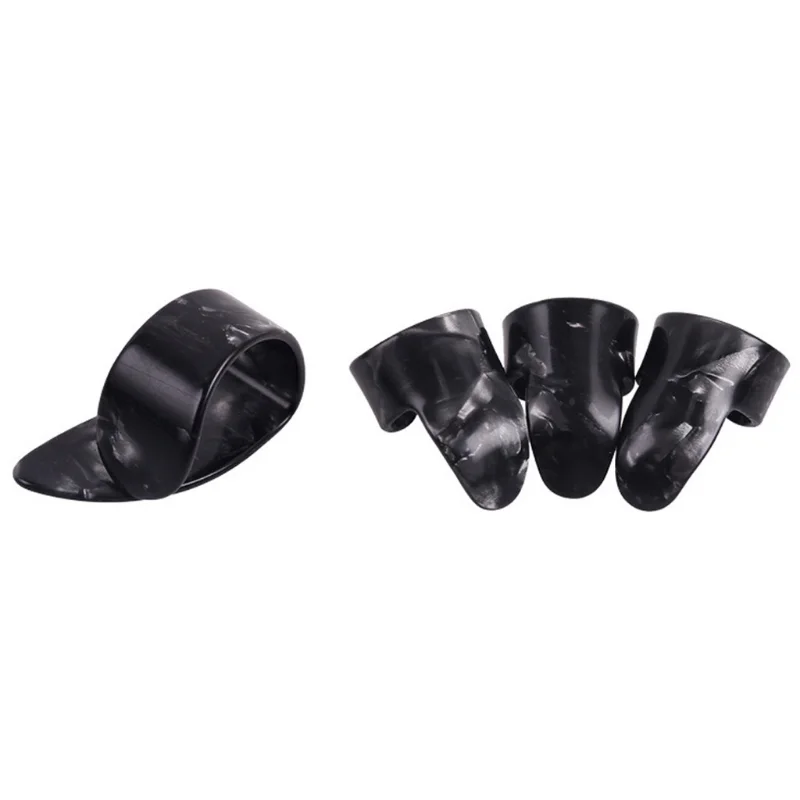 

Guitar Finger Pick Celluloid （3 * Index Finger + 1 * Thumb）4PCs / Set Parts & Accessories