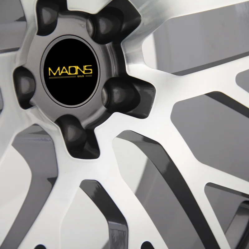 Фото Колесный диск Wheelshome Sporty из алюминиевого сплава, 21 дюйм, 5x112, мультиспицевый, цвет Gunmetal, кованый, GMF, для Porsche Macan, для путешествий №4