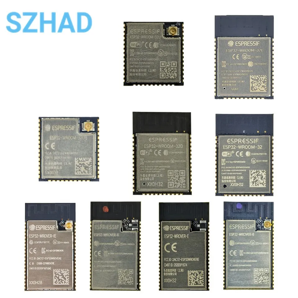 ESP32-WROOM-32D 32U 32E 32UE WROVER-B IB WiFi + Bluetooth-совместимый модуль автоматизации умного дома беспроводной модуль для продукта IOT