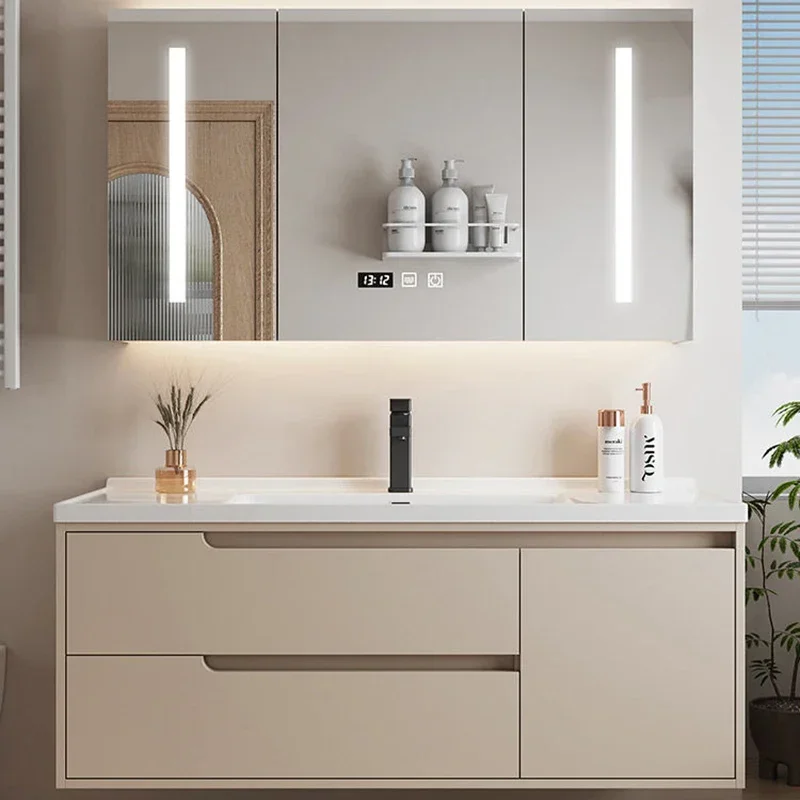 Раковина для шкафа в ванную комнату роскошная узкая мебель хранения шкафы