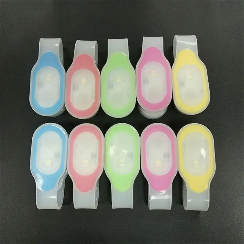 

Clip-on Collar Clip Lamps Bike Light Accessories Led Flashlight Lantern Multi-color 3 Mode Led Emergency Lights Portable Mini