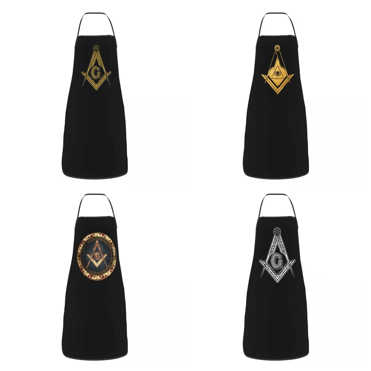 

Masonic Freemason Aprons for Women Men Freemasonry Adult Unisex Kitchen Chef Bib Tablier Cuisine Cooking Baking Painting