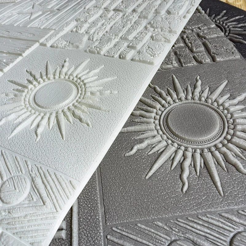 3D Wallpaper Self Adhesive Woodr Grain Wall Sticker Soft Package Kindergarten Walls Decoration Waterproof Foam |