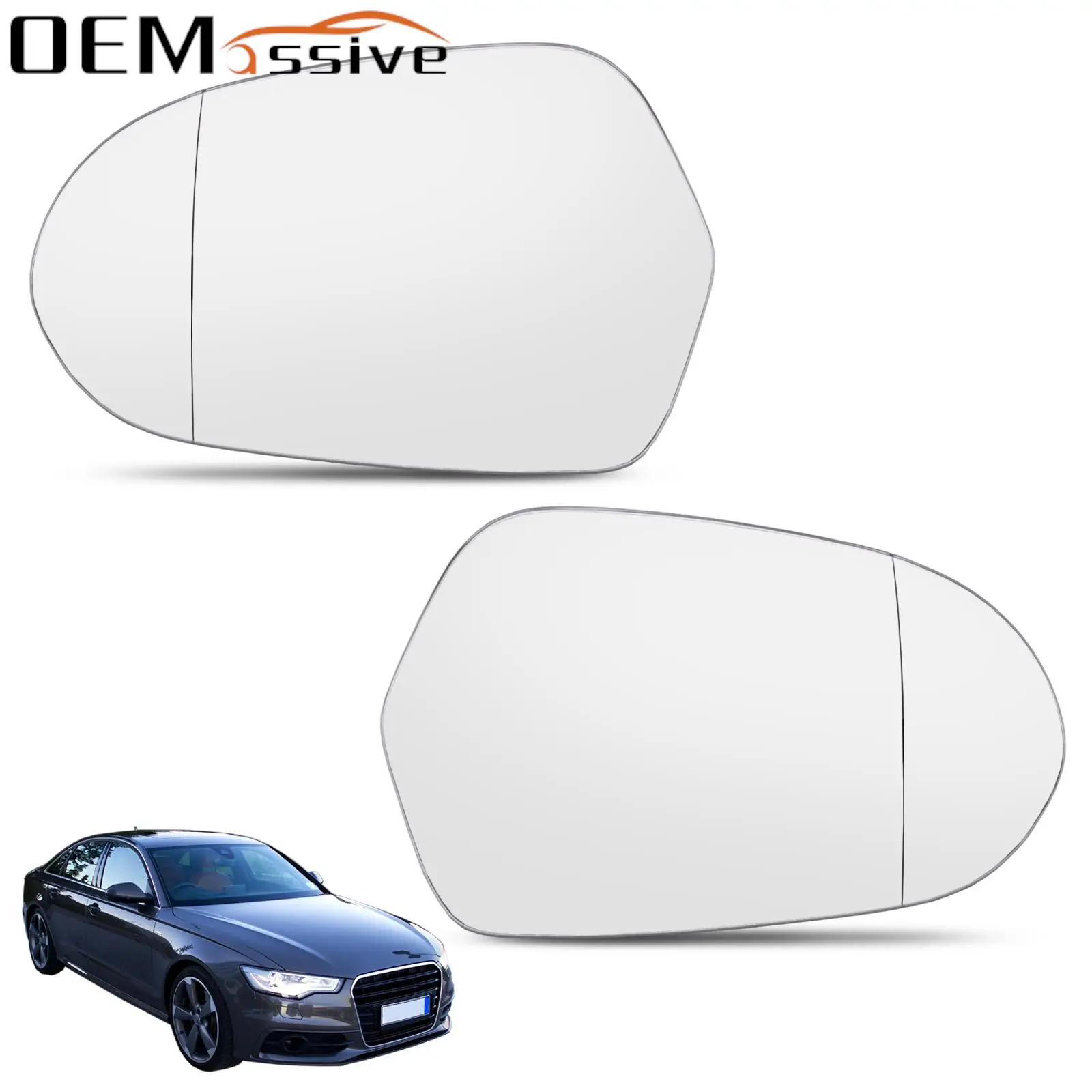 

Side Mirror Glass For Audi A6 C7 C7.5 S6 4G 2012 2013 2014 2015 2016-2018 Rear View Rearview Side View Mirror Wide Angle Convex