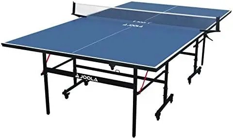 

Professional Table Tennis Table with Quick Clamp Ping Pong Net and Post Set - 10 Minute Easy Assembly - Foldable Ping Pong Table