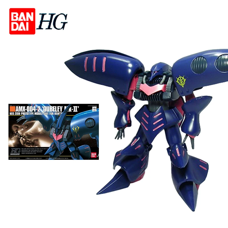 

Оригинальные Bandai Gundam HGUC 1/144, AMX-004-2 Qubeley Mk-II Neo Zeon, прототип, мобильный костюм для нового типа аниме, фигурки, игрушки