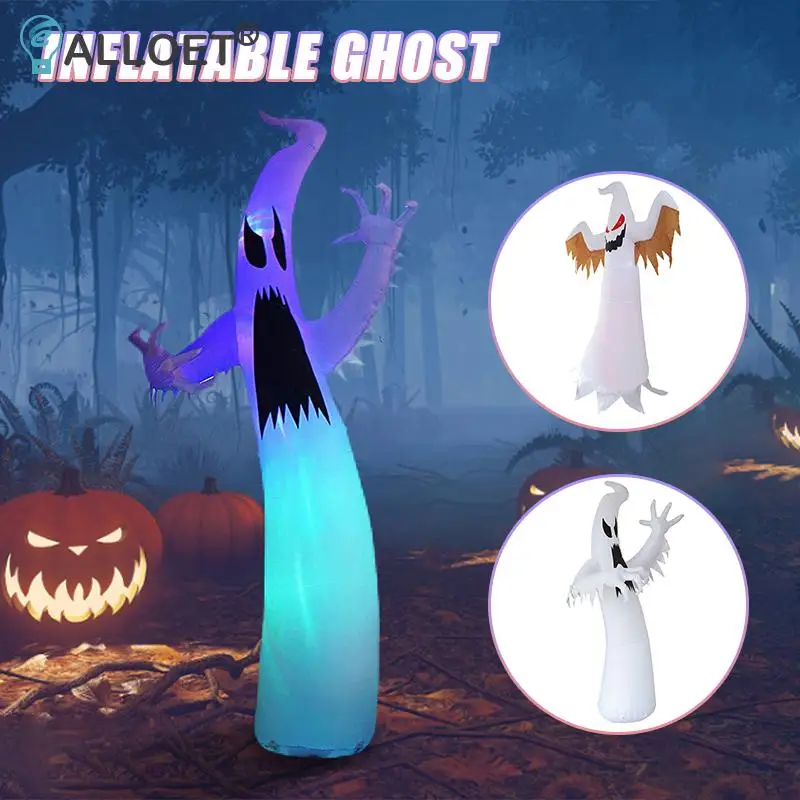 

Halloween Inflatables Creepy Ghost Evil Soul 3.6M Spooky Outdoor Decorations Blow up Ghost with Burning Fire Flam Party Toys