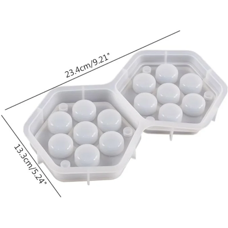 DIY кристаллический клей в виде капли емкость для хранения настольная игра кости