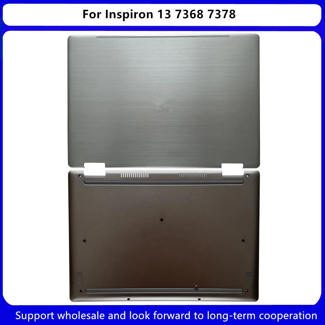 

New For Dell Inspiron 13MF 7000 7368 7378 13.3" Silver LCD Back Cover Lid 7531M 07531M / Bottom Cover Case D69KX 0D69KX