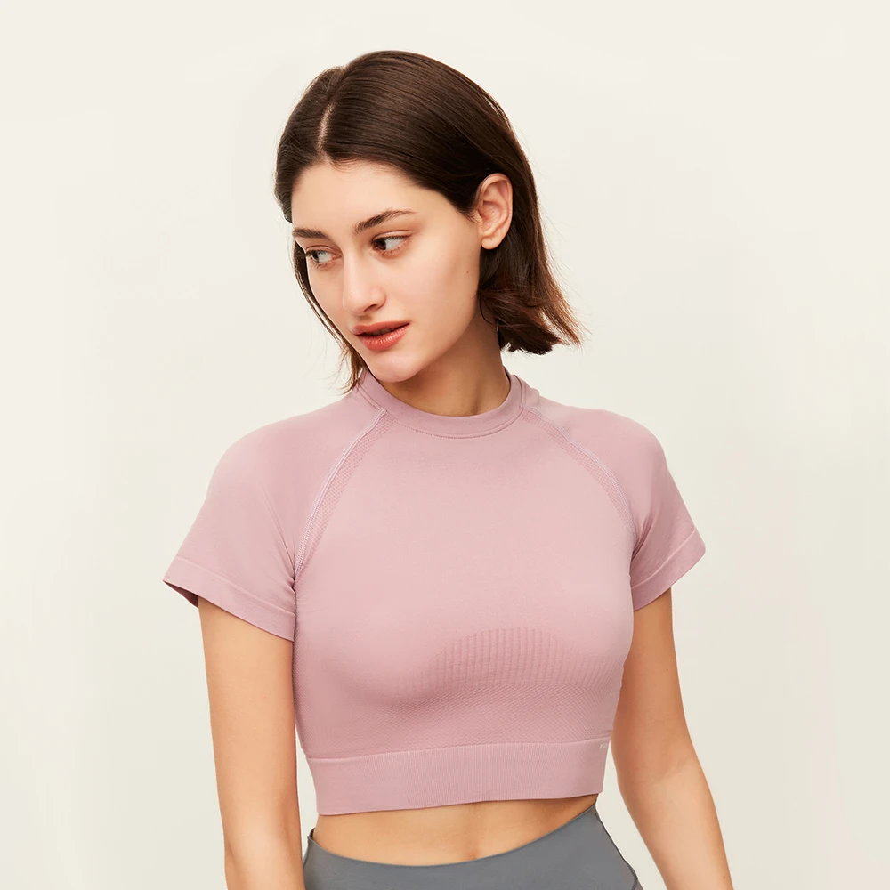 

OhSunny Women Fashion Crop Tops Anti-UV UPF50+ Sun Protection Girls Club Party Slim Sexy Short Sleeve T Shirt Tee Design Top