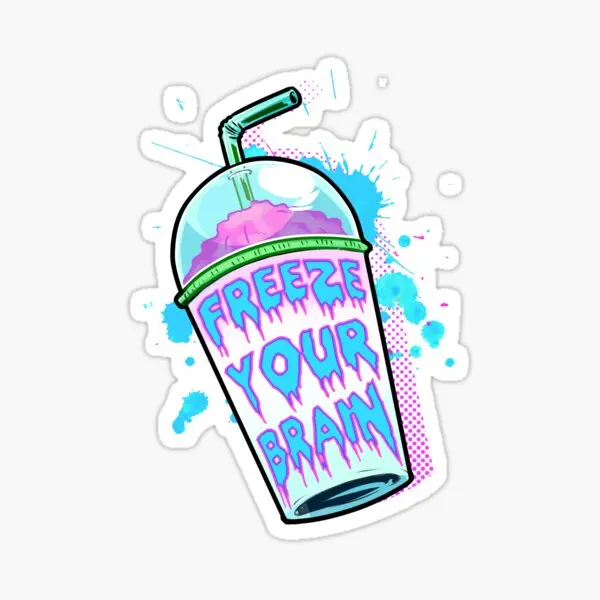 

5 шт. наклеек для украшения бампера с надписью «Freeze Your Brain»