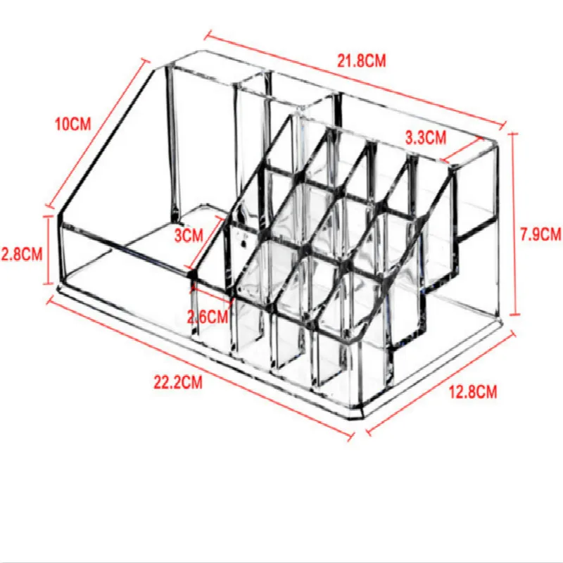 Цена Пластиковый органайзер для косметики, 16 отделений