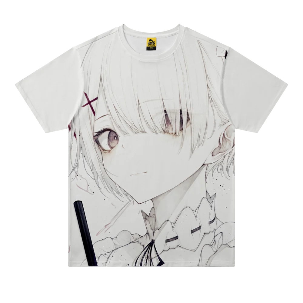 

kawai girl anime 3D Print Women/Men Clothes Hot Sale Tops Short Sleeve FeiYi666
