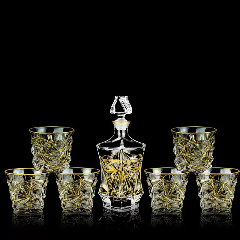 

Bottle Decanter Glass Bar Sets Bottle Minibar Shake Gift Personalized Bar Sets Luxury Coffee Jogo De Jantar Sets Tablewares