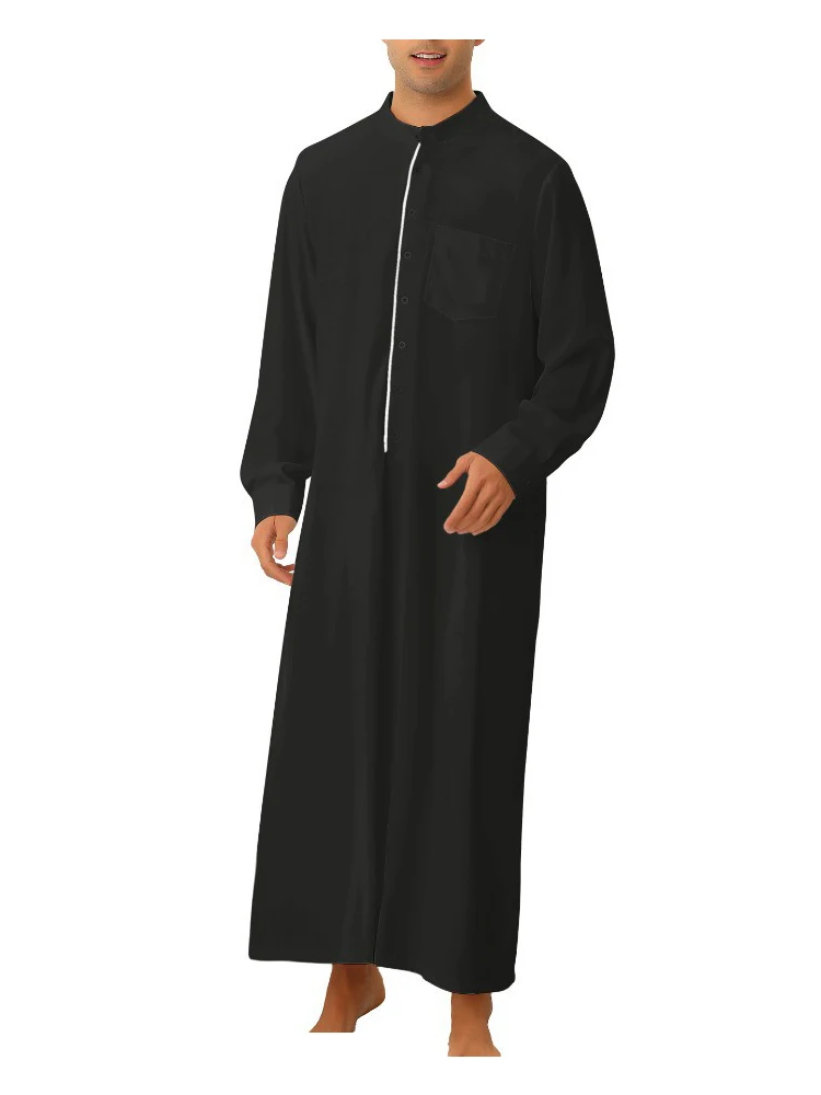 Islam Muslim Men Clothing Jubba Thobe Abaya Homme Musulman Caftan Islamic Robes Pakistan Saudi Arabia Eid Fashion Dress Djellaba