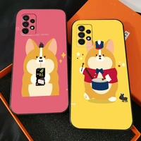 cartoon dog corgi phone case for samsung galaxy s20 s20 fe s20 lite s20 ulitra s21 s21 fe s21 plus s21 ultra silicone cover