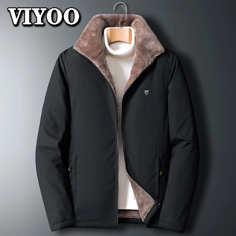 7 8Xl Men's Oversized  Winter Down Coat Classic Clothes Jacket Windcheater Man Waistcoat Thick Fleece Military Jacket With Zippe