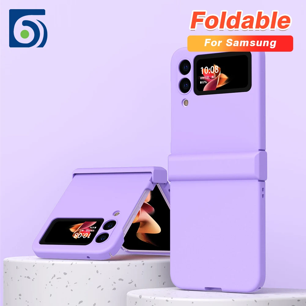 

Чехол Byscoon для Samsung Galaxy Z Flip 4, противоударный, из жидкого силикона