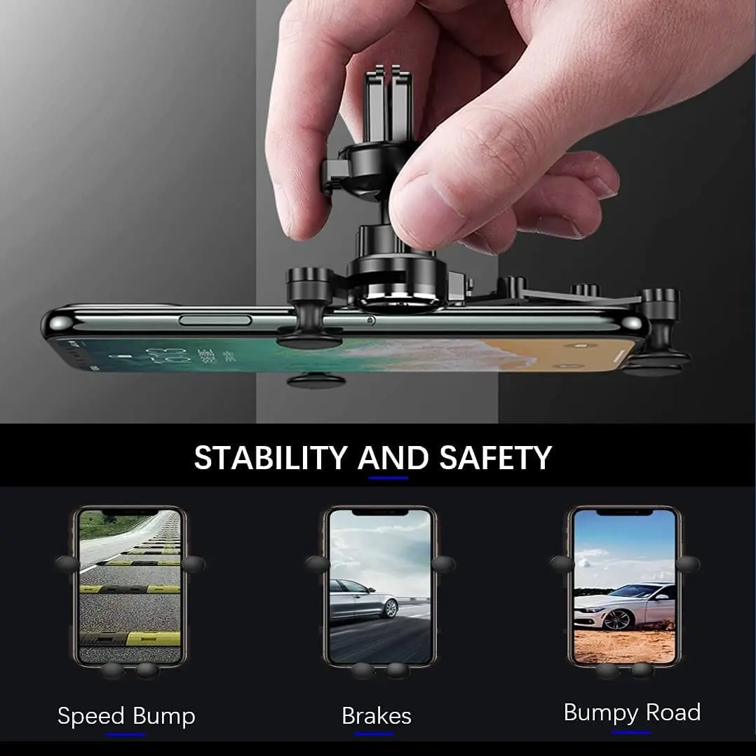 Универсальный гравитационный автомобильный держатель Schitec для телефона с