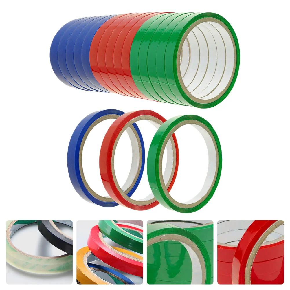 

18 Pcs Vacuum Packing Bags Vacuum Sealer Machine Tape Colored Masking Tape Clear Bag Sealing Tape Meat Sealing Tape