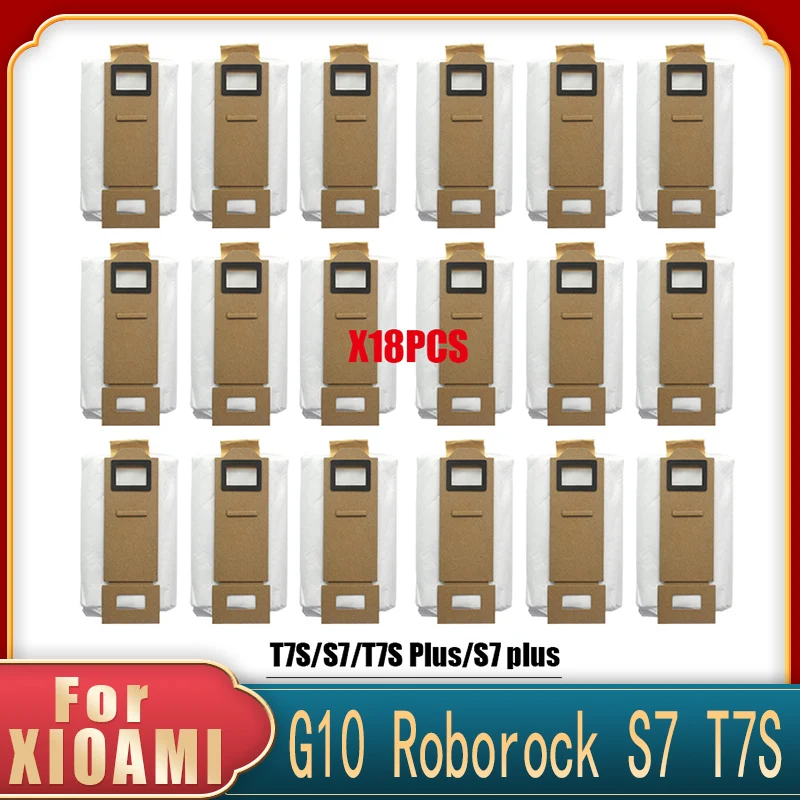 

For Xiaomi G10 Roborock S7 T7S Plus Vacuum Cleaner Accessories Dust Bags Mop Cleaning Cloth HEPA Filter Replacement Robot Parts
