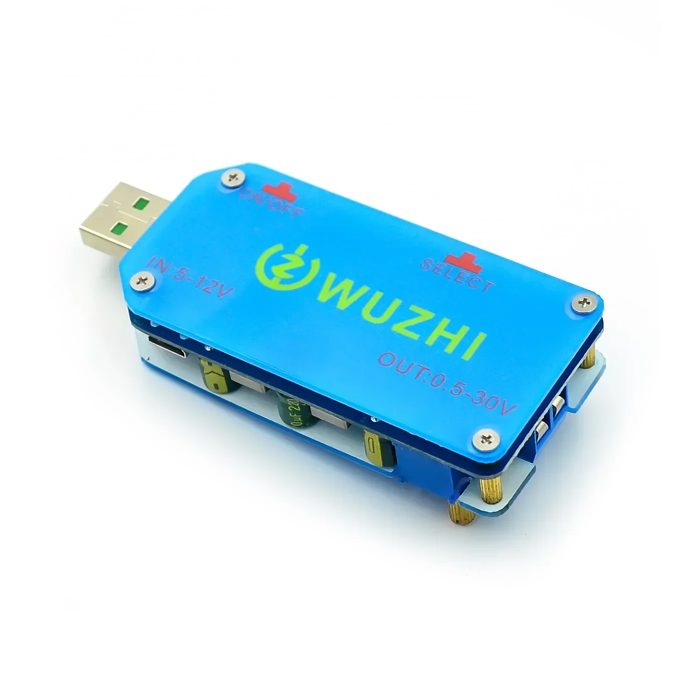 DP2 DP3A Цифровой дисплей USB регулируемый модуль питания постоянного тока 1-30 В 15 Вт QC