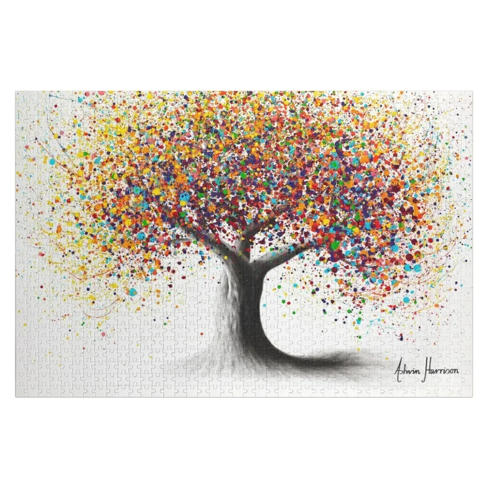 Пазл с деревом Радужной души на заказ детская игрушка кусочки пазла для взрослых