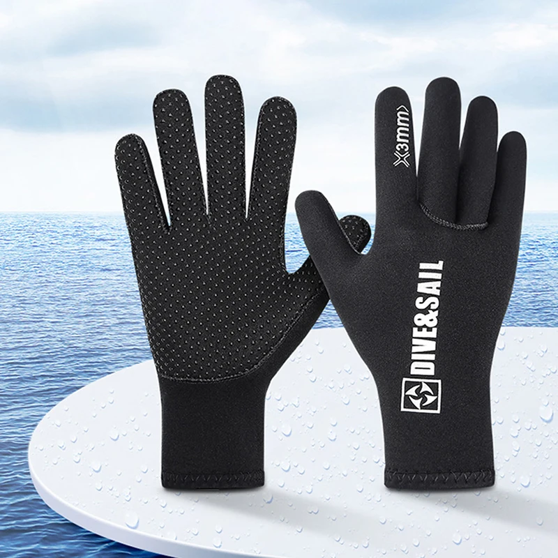 

3mm Neoprene Diving Winter Heated Gloves For Men Women Diver Wetsuit Snorkeling Canoeing Spearfish Underwater Hunting Gloves