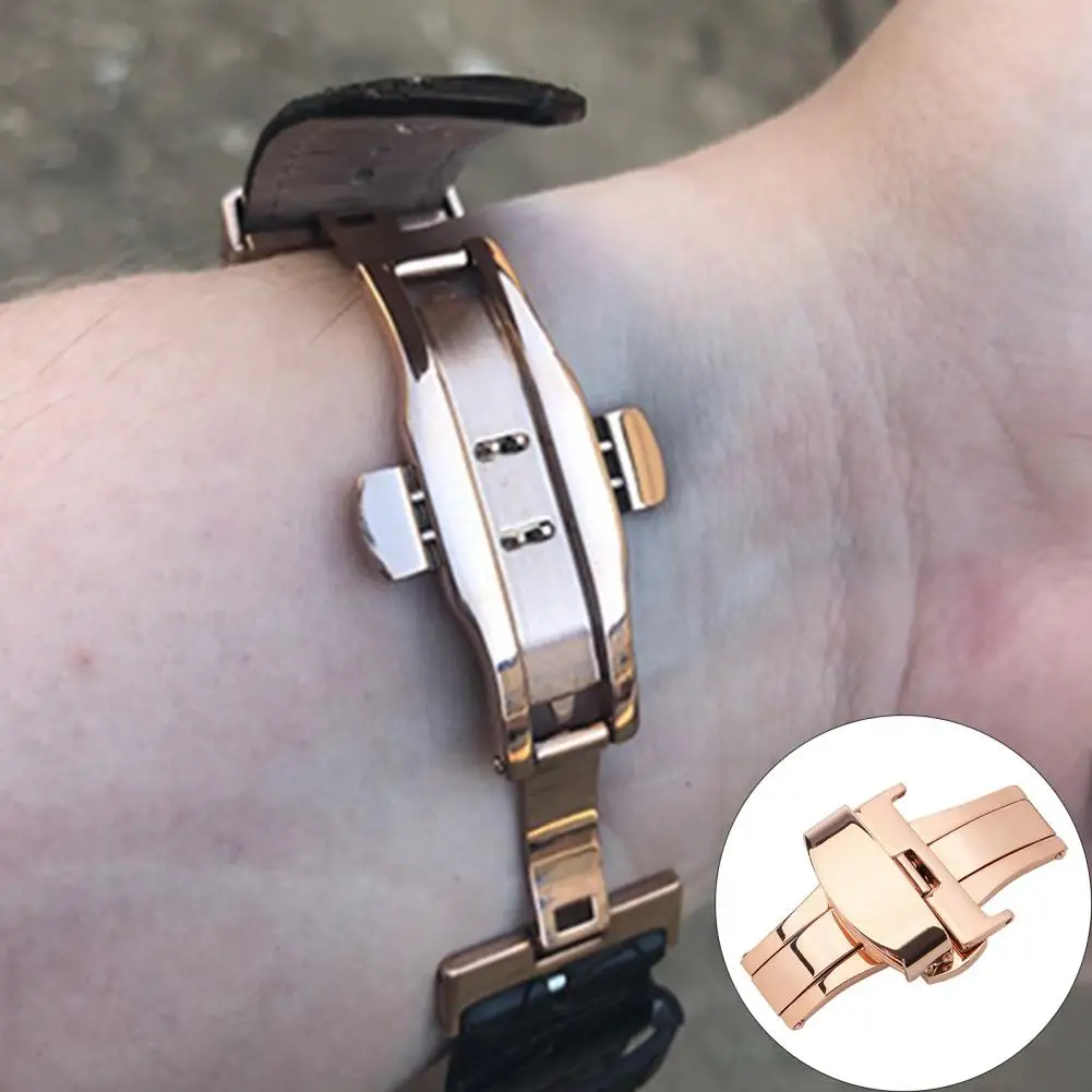 

Watch Buckle Solid Universal Long Service Time Non-fading Good Hardness Stainless Steel Watch Band Clasp For Daily Wear