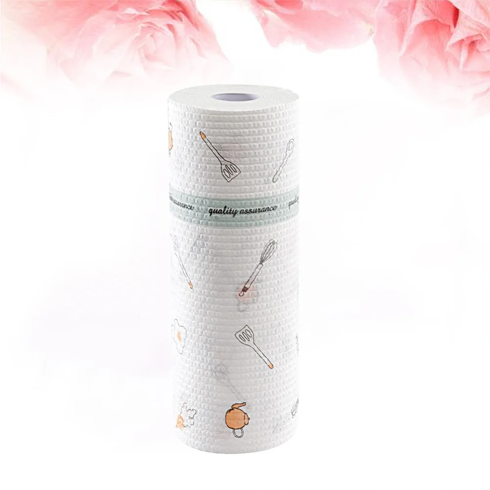 1 рулон нетканые материалы с геометрическим узором полотенце для мытья посуды