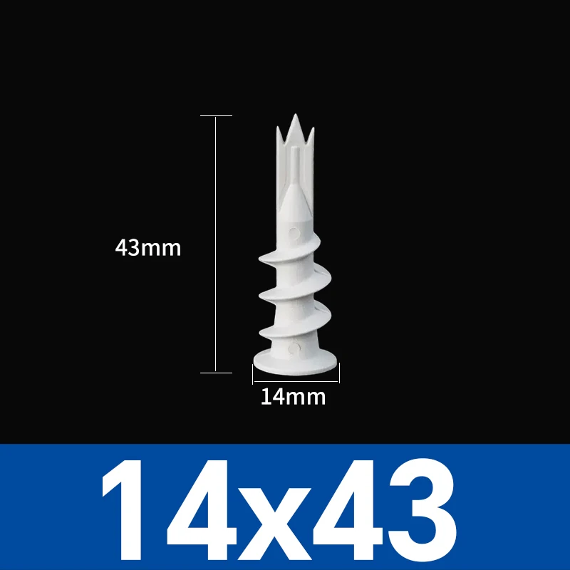 

Пластиковый нейлоновый самосверлящий анкер для гипсокартона с резьбовым винтом для гипсокартона, полая полость стены, расширительная заглушка