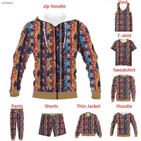 vitinea new 3d print paisley pattern t shirtsweatshirtzip hoodiesthin jacketpants four seasons casual a2438