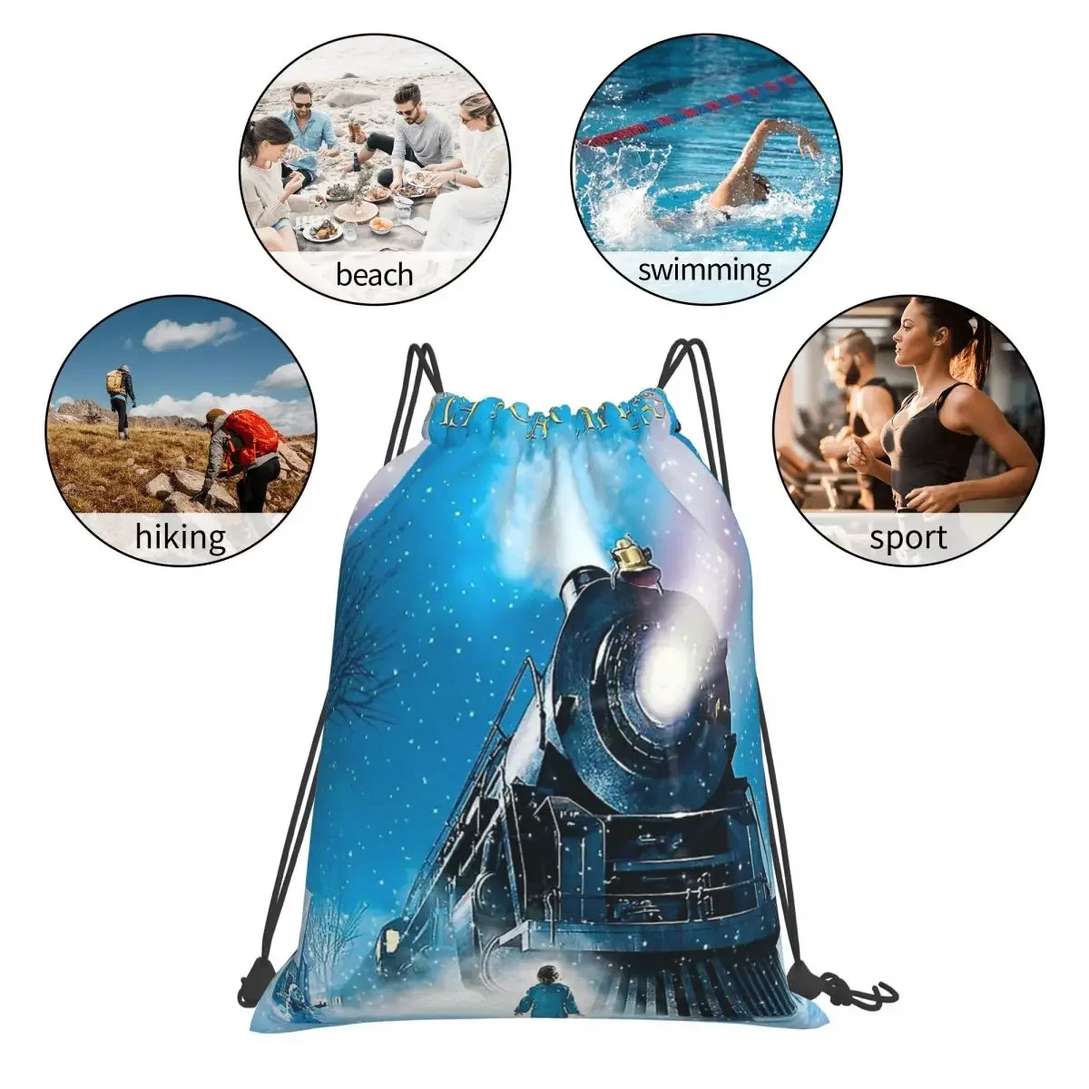 Рюкзаки The Polar Expr многофункциональные портативные сумки на шнурке карманные