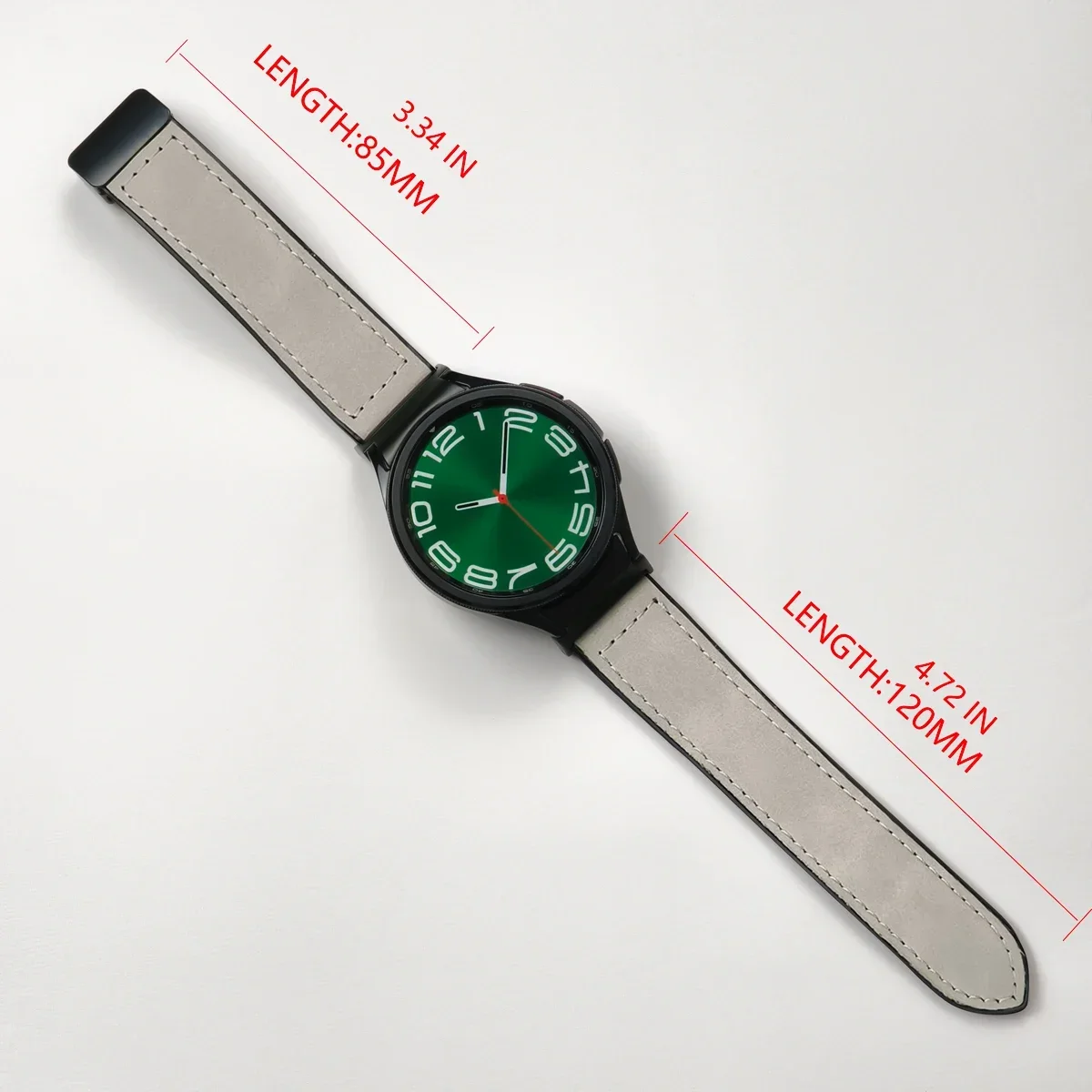 Силиконовый кожаный ремешок для Samsung Galaxy Watch 5 4 6 стальной адаптер магнитная