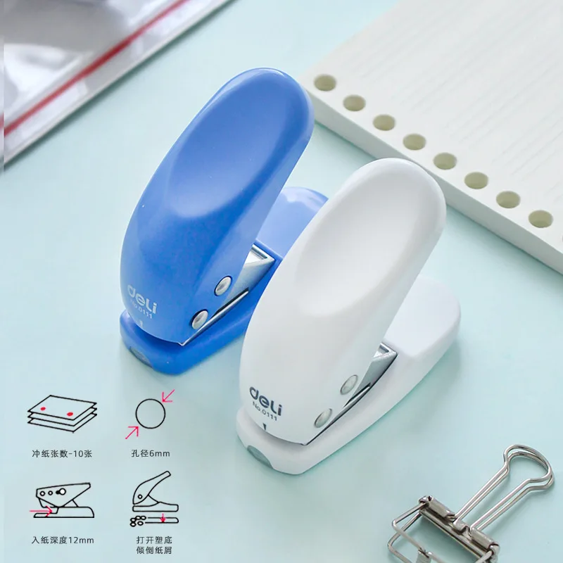 

New Creative Portable Mini Hole Punch for Binder Paper Planner Ring DIY Paper Cutter Craft Machine Office School Stationery