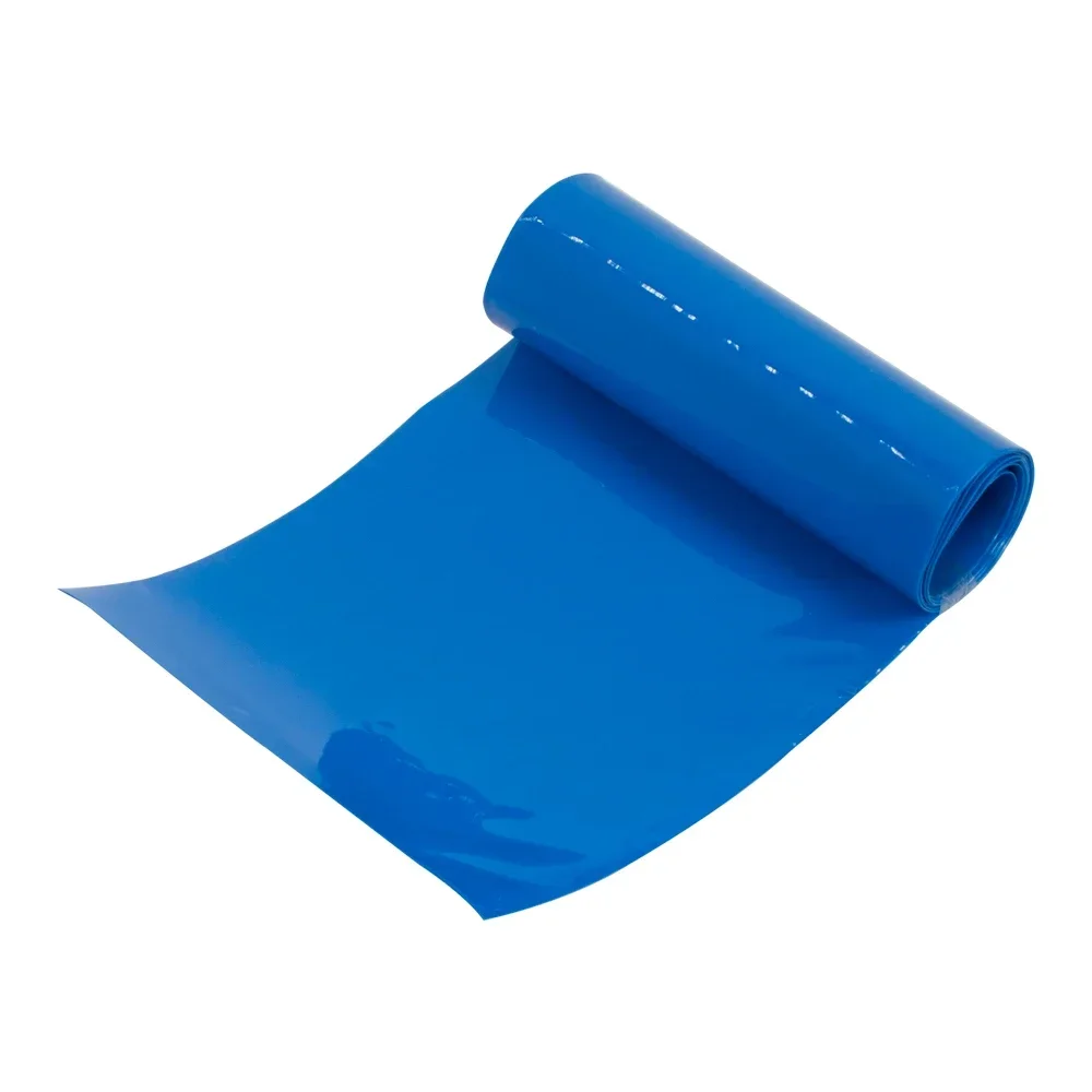 Термоусадочная трубка из ПВХ 1 м синяя Изолированная пленка оболочка для кабеля