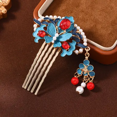 Муйлинда винтажная расческа с жемчугом