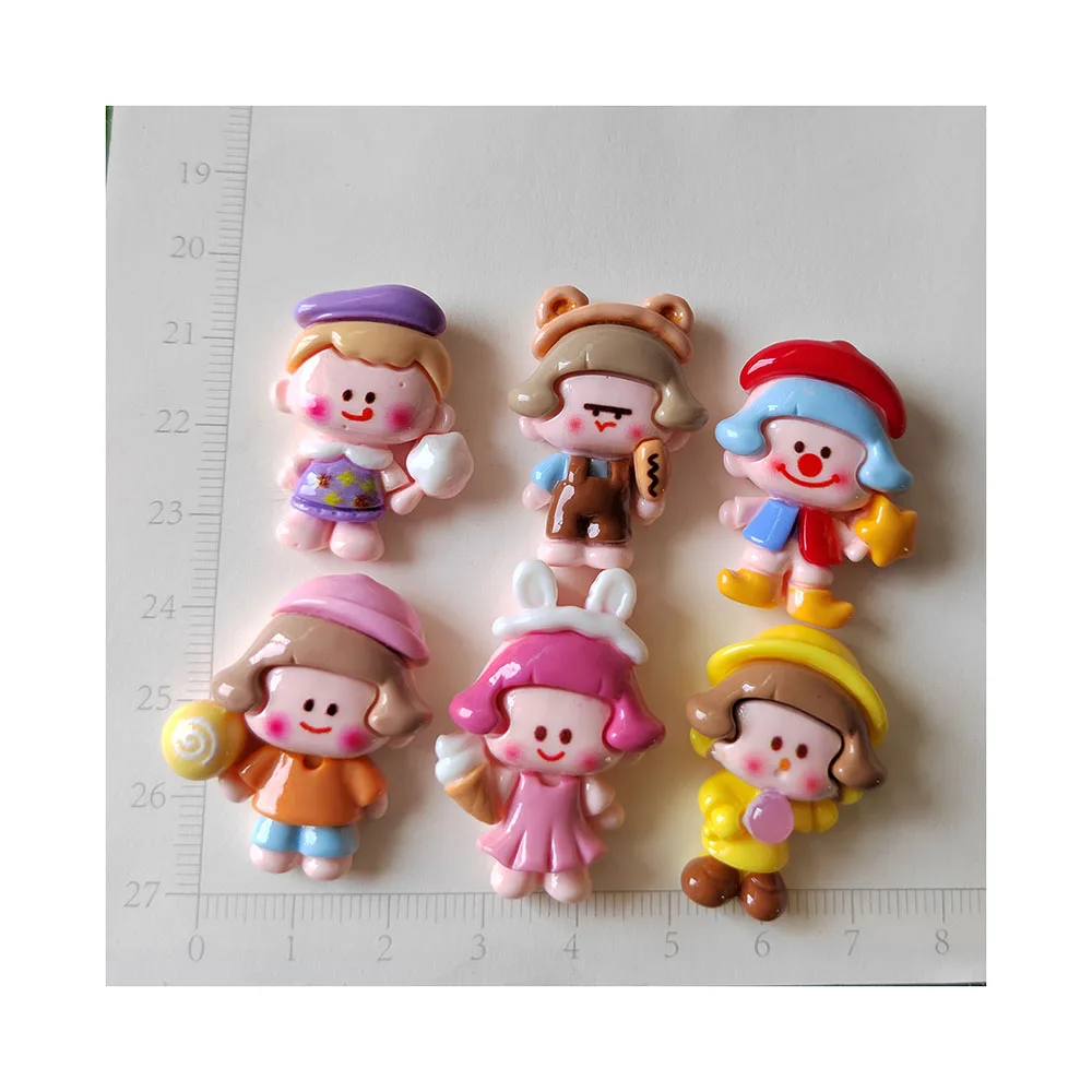 

Kawaii Mini Cartoon Snacking Kid Flat Back Resin Cabochons Scrapbook Diy Wedding Hairpin Accessories Decor Craft