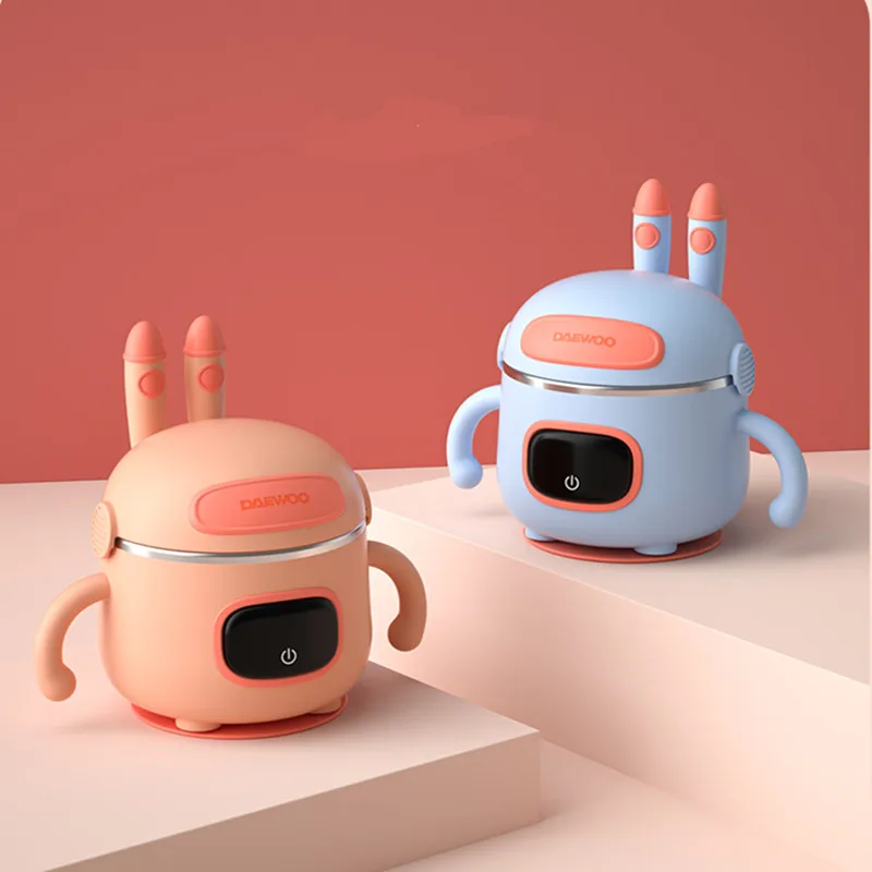 

Constant Temperature Bowl Baby Tableware Thermal Insulation Drop-proof Waterproof Stainless Steel Water-free Rechargeable