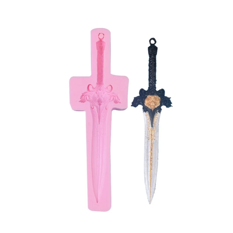 

Sword Shaped Dessert Molds Chocolate Mould Silicone Material for Kitchen Baking
