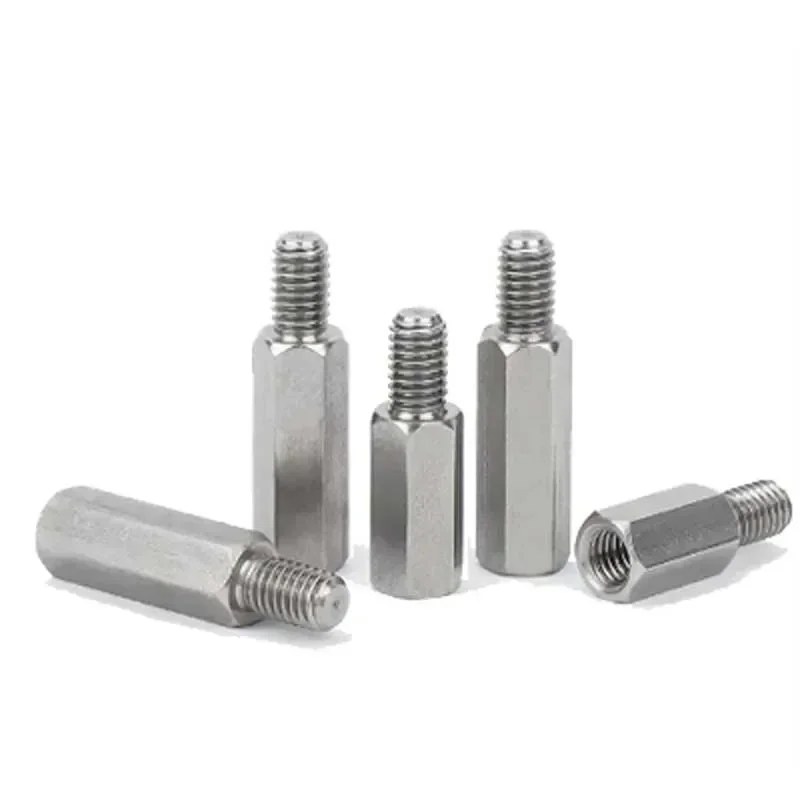 Q3Q 5 шт. M3 шестигранная шпилька из нержавеющей стали с одной головкой внешняя