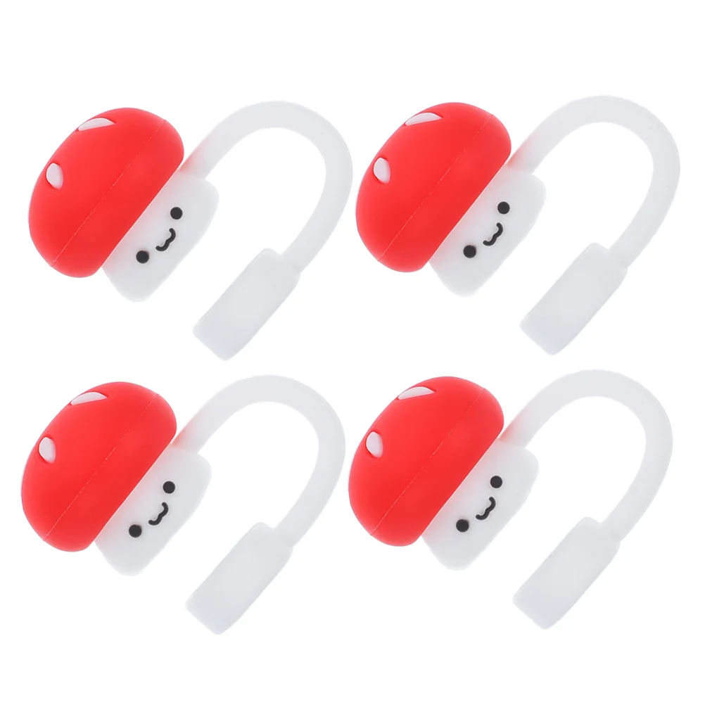 4 шт. маленькая соломенная пробка в виде гриба аксессуары для стаканов крышки