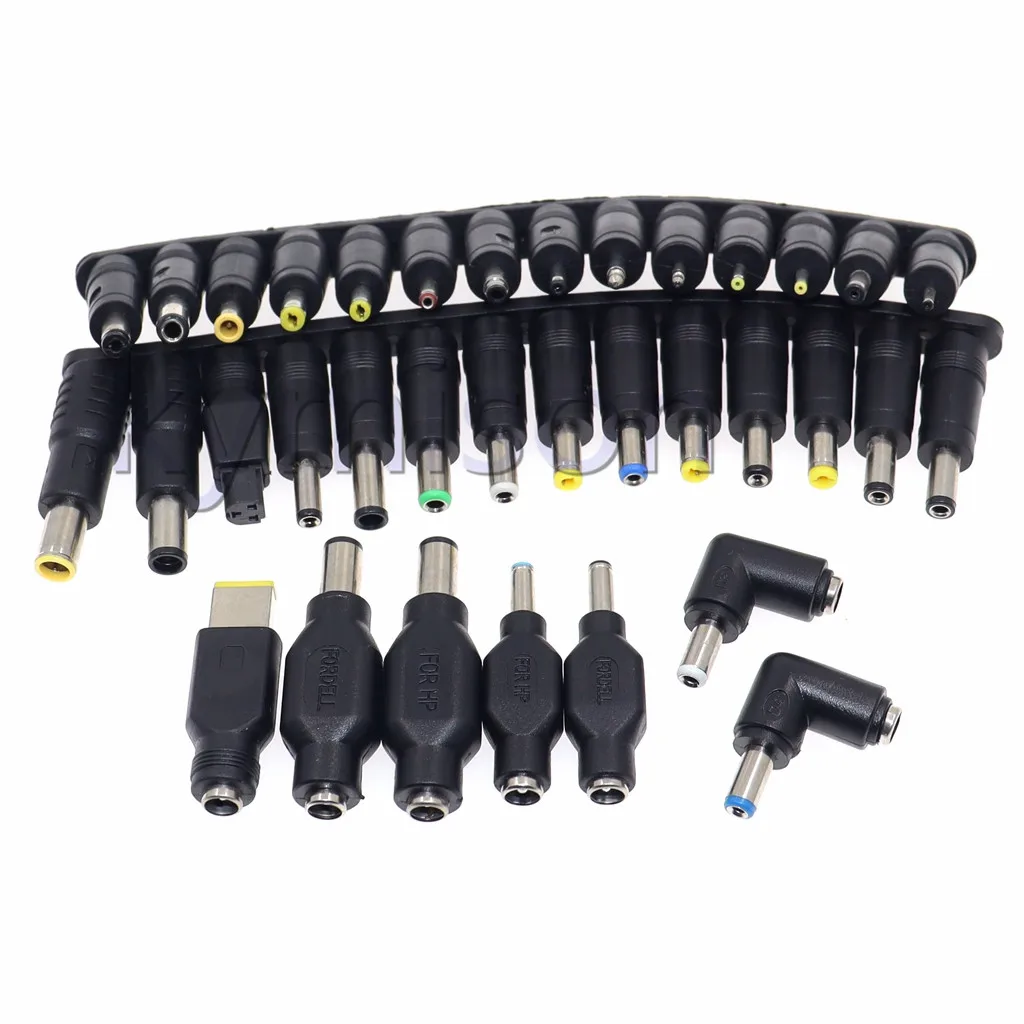 

35PCS/set Universal DC AC Power Adapter Tips Connector Kits for Lenovo Thinkpad Laptop Power Supply 5.5mmx2.5mm Plug Jack Sets